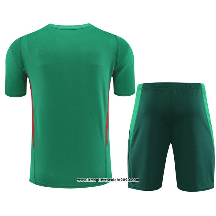 Tuta da Track Messico Manica Corta 2023 2024 Verde - Pantalon Corto